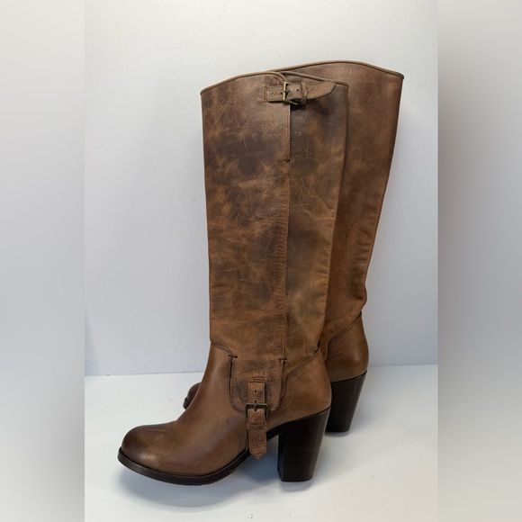 Ariat Gold Coast crushed stone Brown Leather casual country Heeled Boots 8 B - Picture 11 of 16